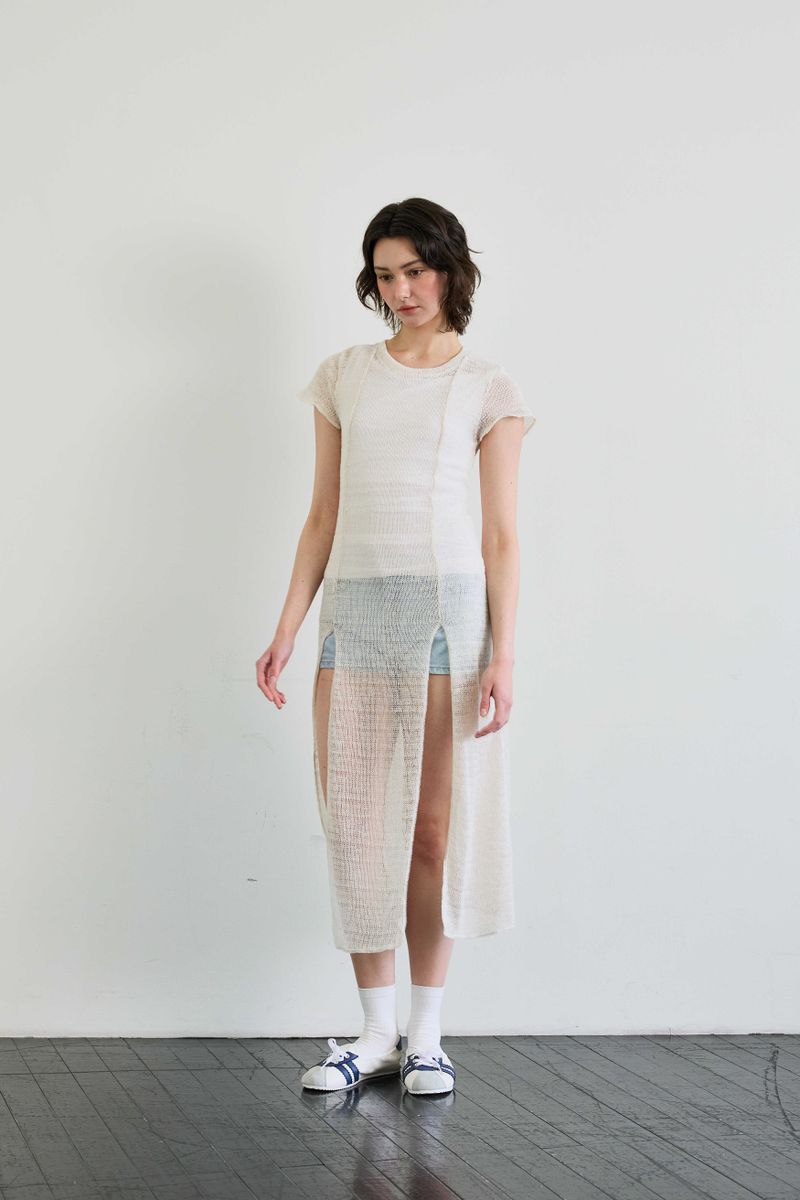 WITTY KNIT ONE-PIECE / IVORY