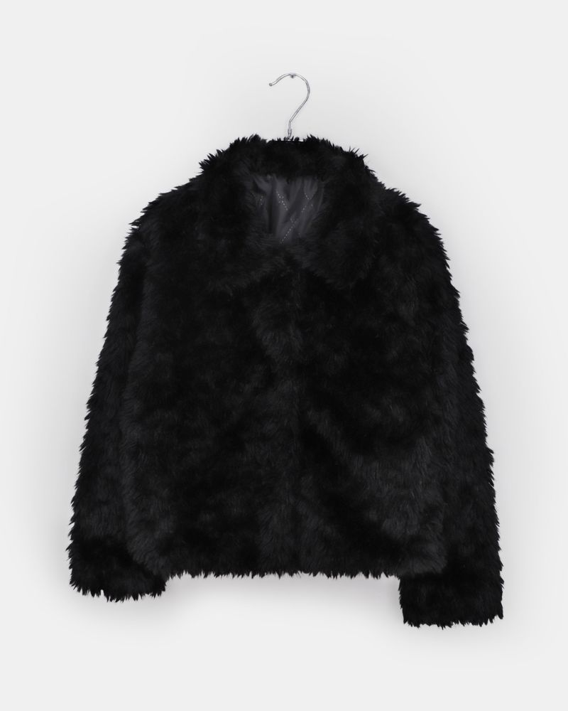 Reon Collar Quilted Fur Half Jacket