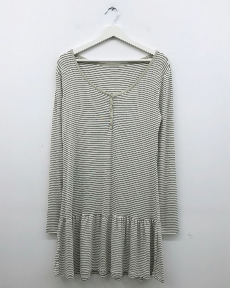 Scandi striped dress (3color)
