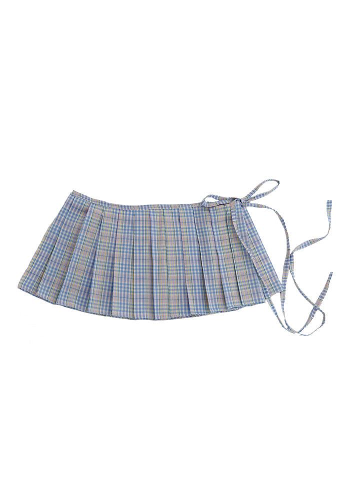 adorntie（アドオンタイ）の「 A Flower Layered Skirt (blue)（Skirts）」