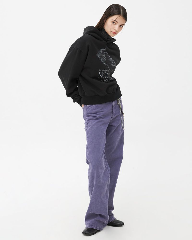 CUPIDO LINE HOODIE-BLACK