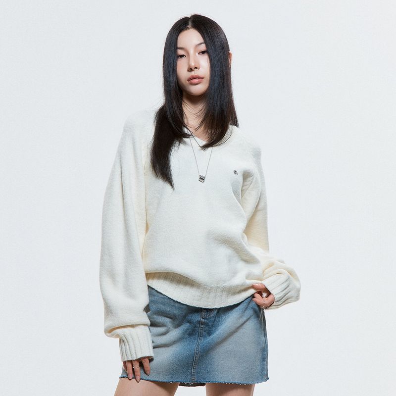 DAUSPICE(DUC)（ダウスピス）の「(DUC) Raglan Knit Ivory（Tops）」