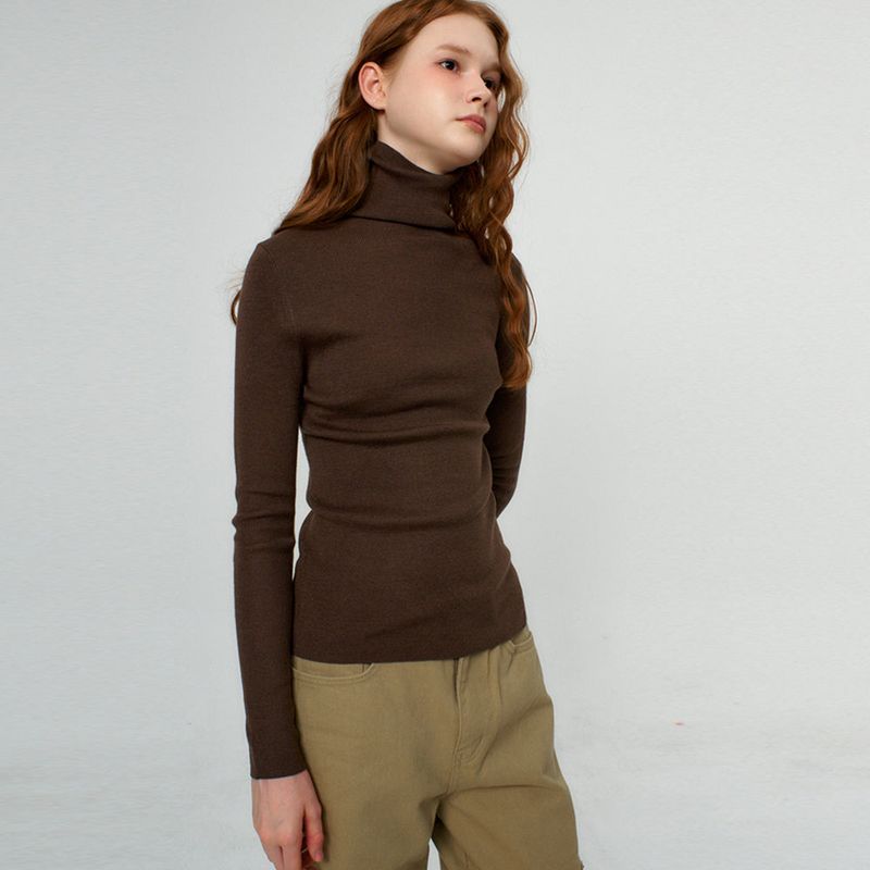 Basic Turtle Neck Knit_5Color