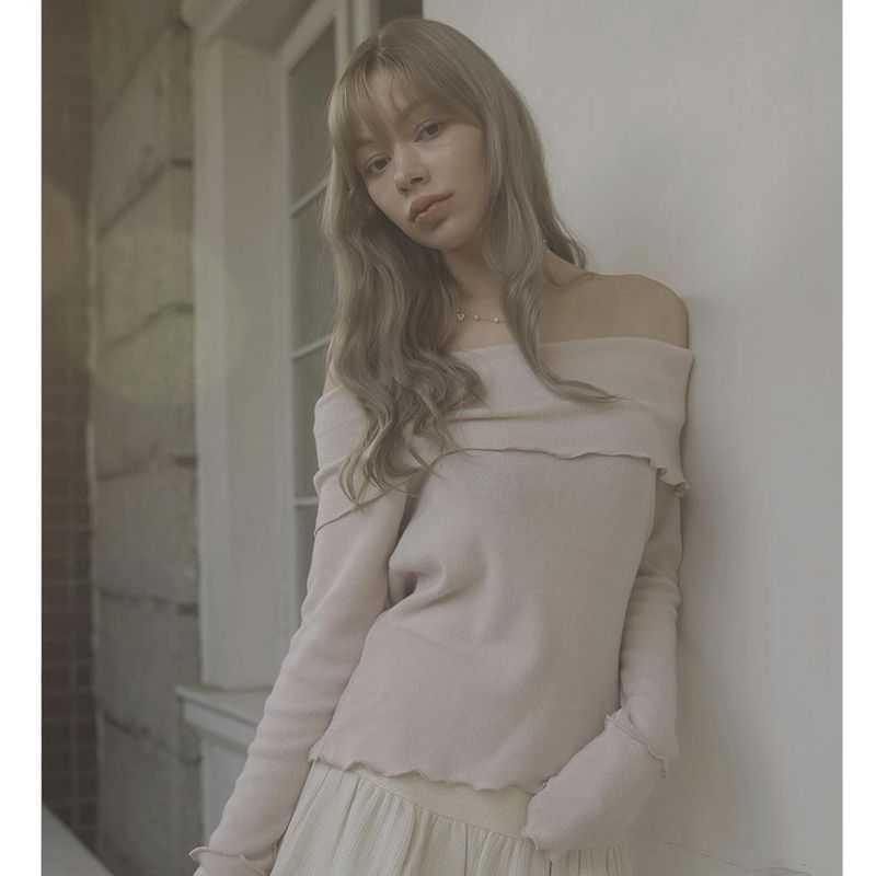 CLOUDY OFF SHOULDER-PINK