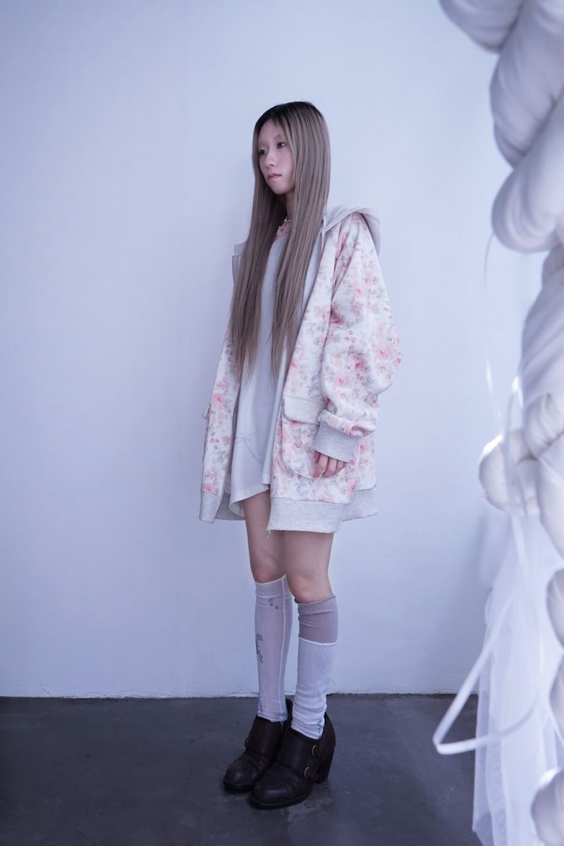  Flower Garden Waffle Hoodie