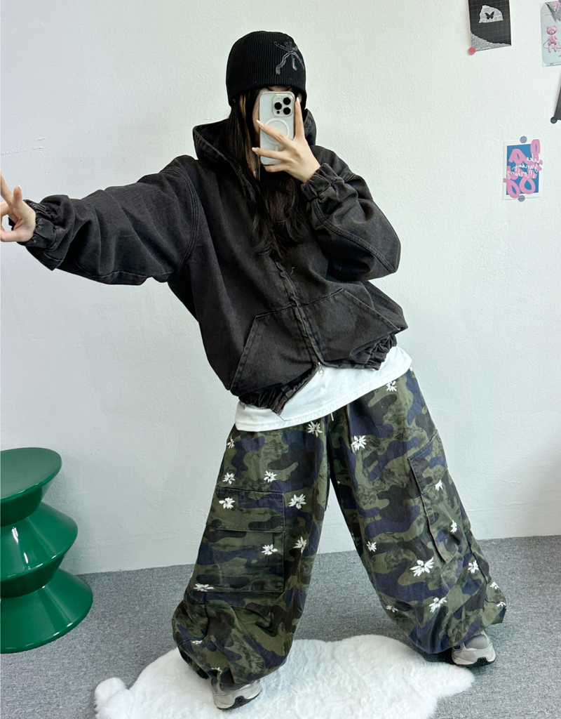FLOWER PATTERN CAMOUFLAGE🤍💚