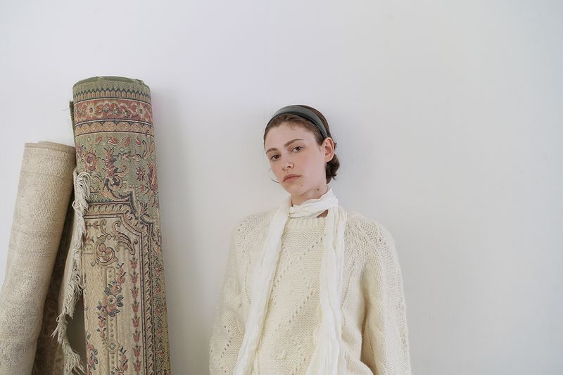 Cozy cable knit_ivory