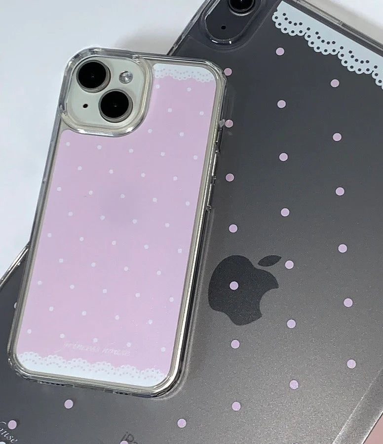 lace polka dot phone case - gelhard