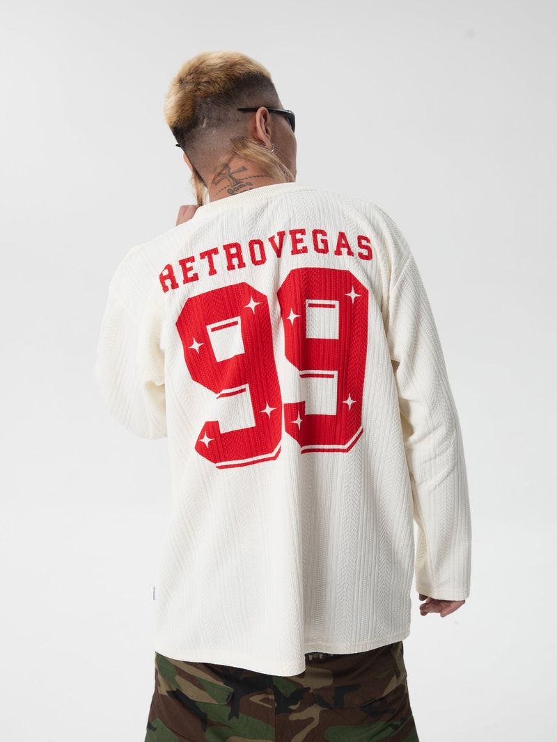 RTVG(RETROVEGAS) ナンバー.99 レジャーニットホッキーシャツ