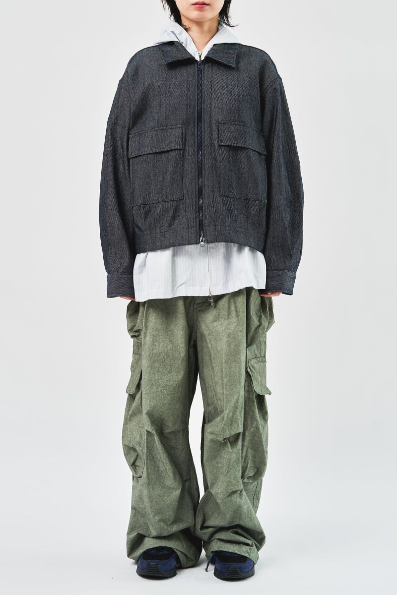 Mei Cropped Denim Jacket (2color)