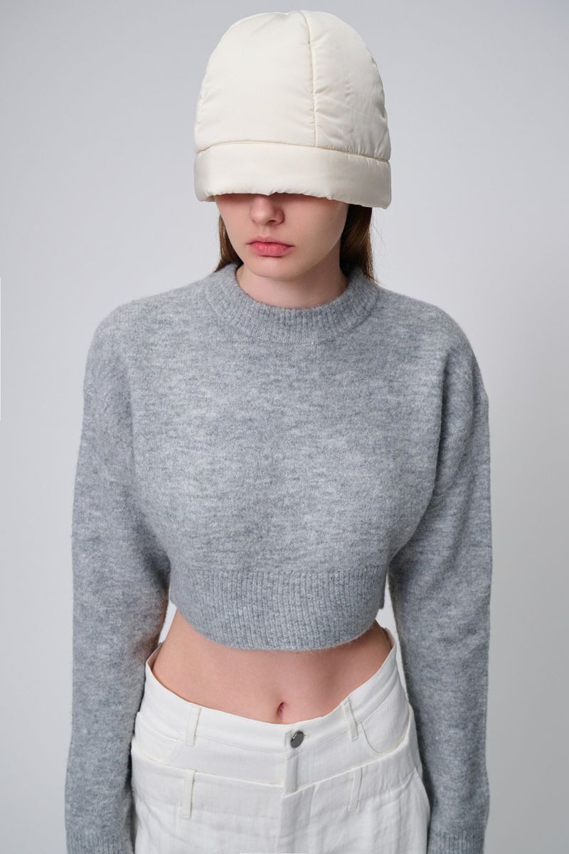 MUSHROOM padding hat_ivory