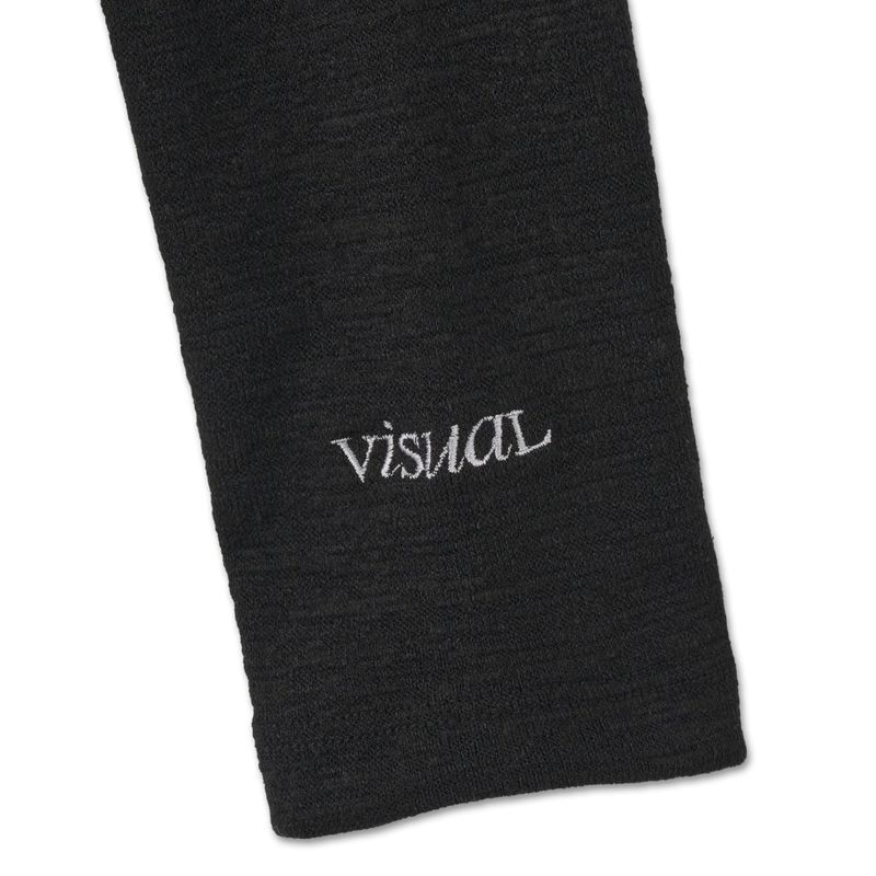 Not pure artwork turtleneck [Black]
