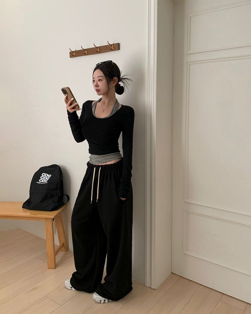 [Bellide made] Newer, two-way wide training pants