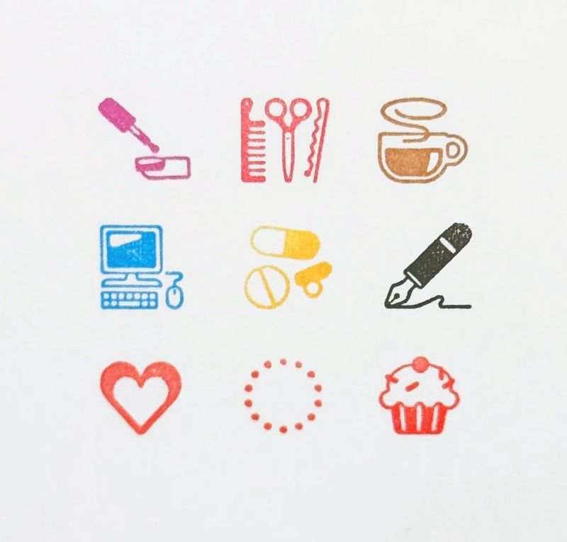 3 design push stamp