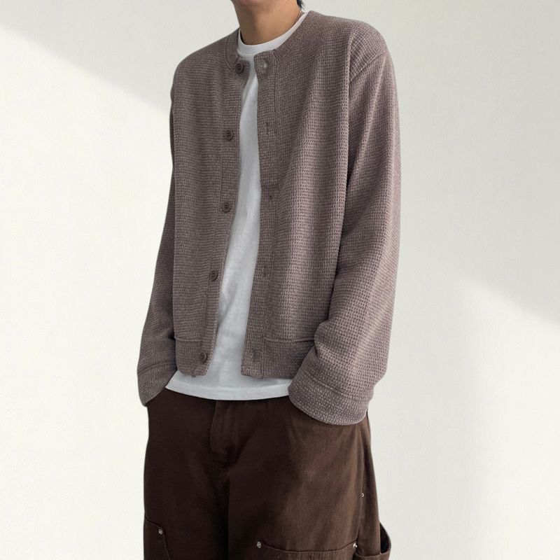 Uts snap knit round cardigan