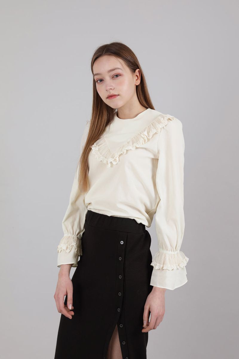 Lace Chiffon Blouse