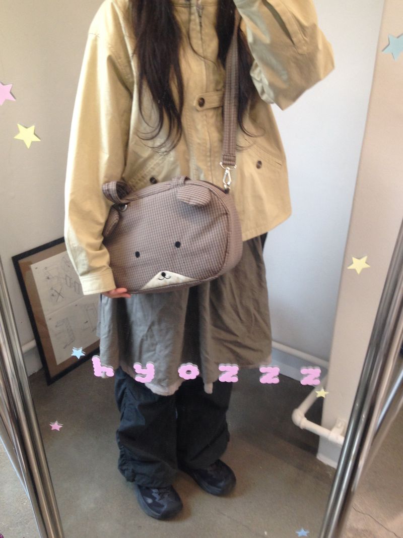 mini-hamster Shoulder Crossbag(brown)
