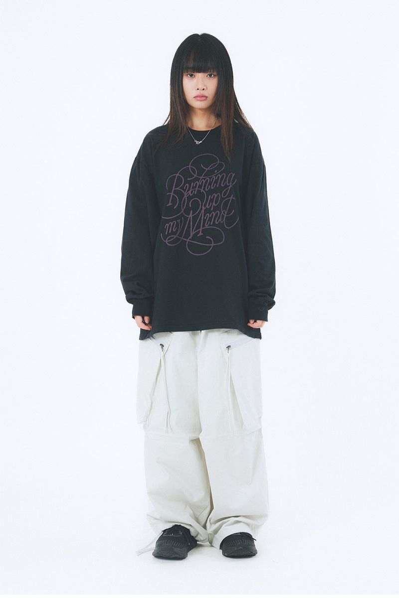 Running pigment dying long sleeve