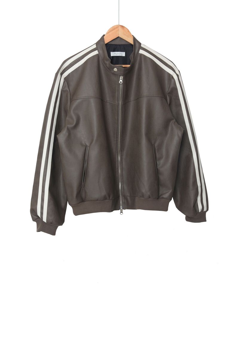 Biker Track Leather Jacket