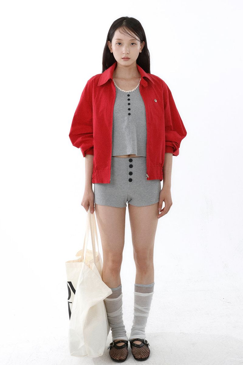 HIGH-DENSITY TWILL WORK JACKET_RED