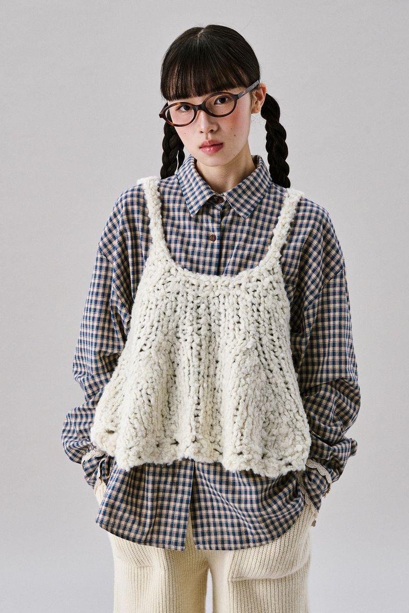 Handmade Frill Knit top