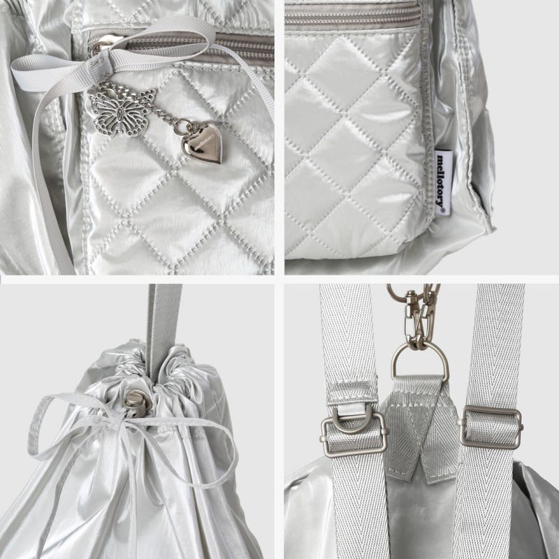 MELLO QUILTING BACK PACK (SILVER)