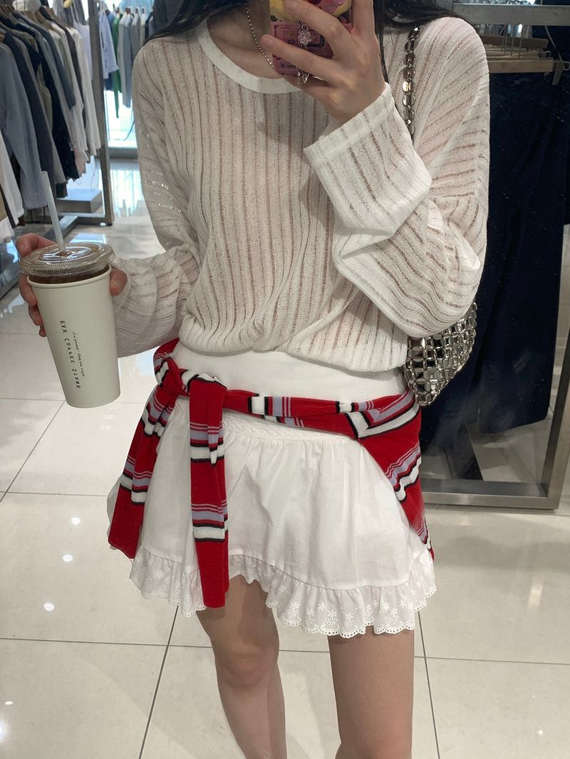 [MADE] Versi lace frill mini skirt