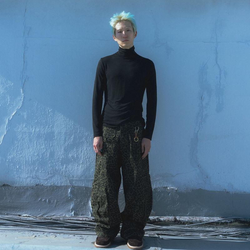 Lumping cargo pants / Leopard khaki