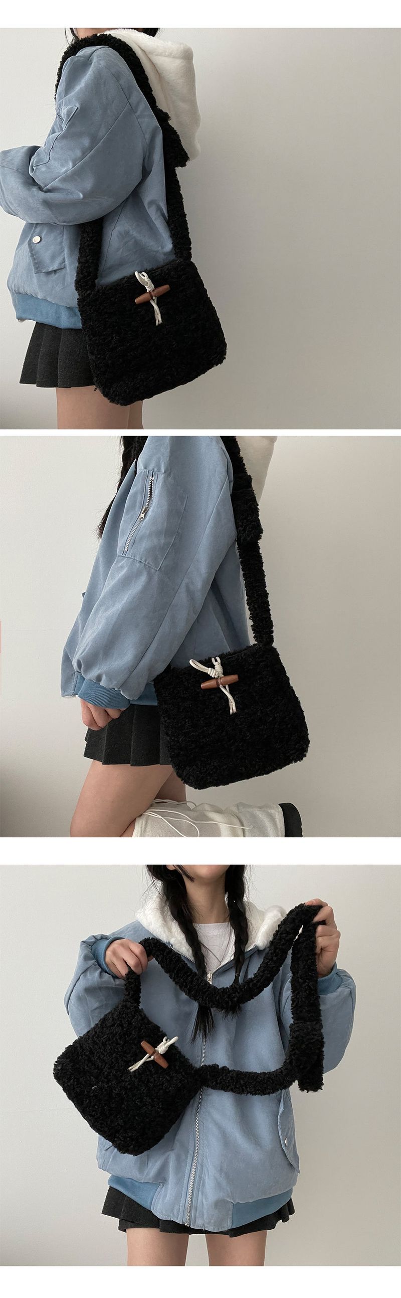 Meli Wool Tteokbokki Cross Bag