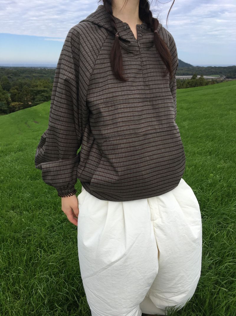 Moko Checkered Hoodie T-Shirt