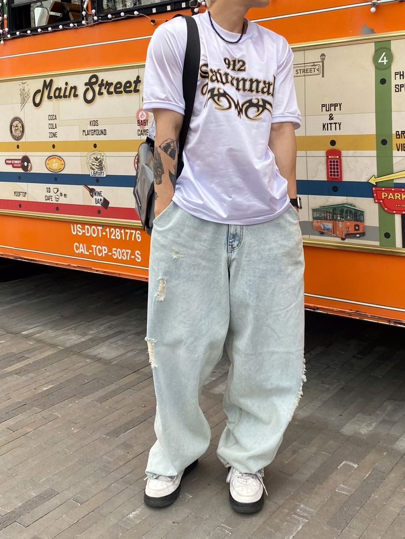 Snow This' Balloon Denim Pants 2C