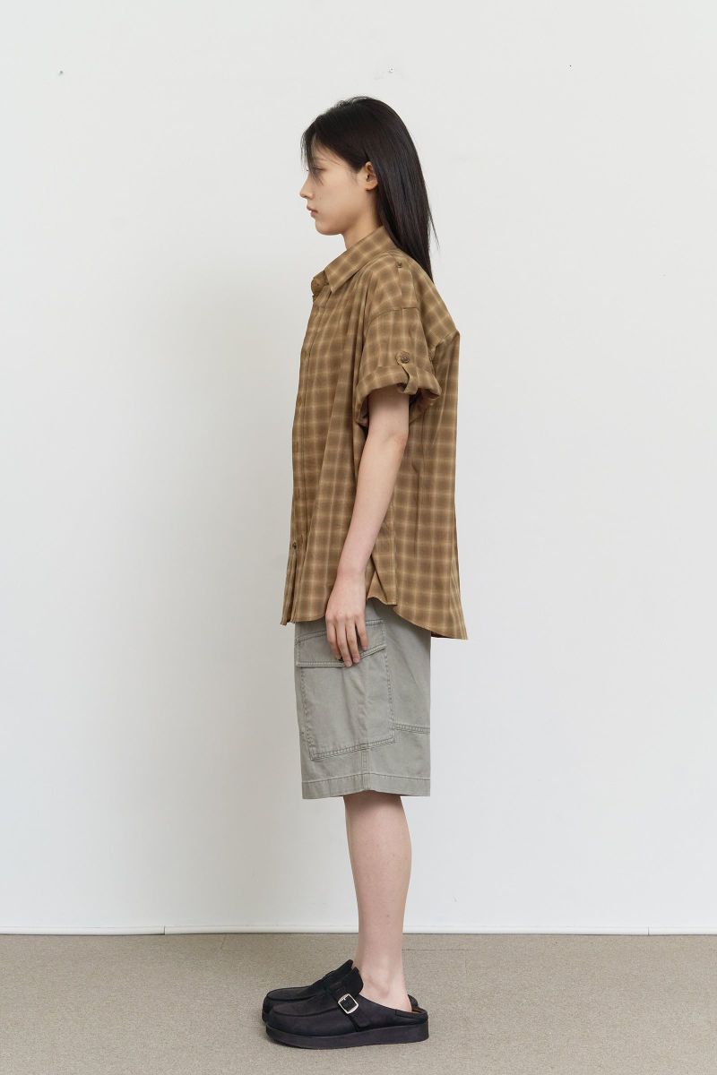 Asa Checked Half Shirt