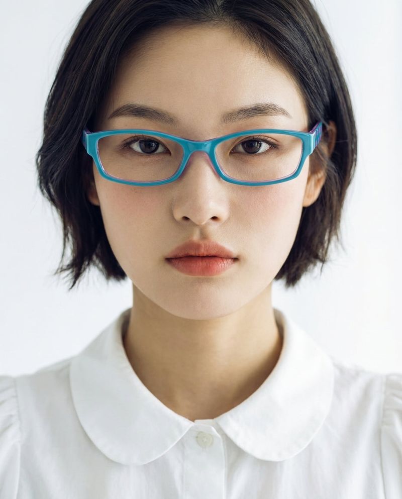 DOT SQUARE GLASSES (2COLOR)