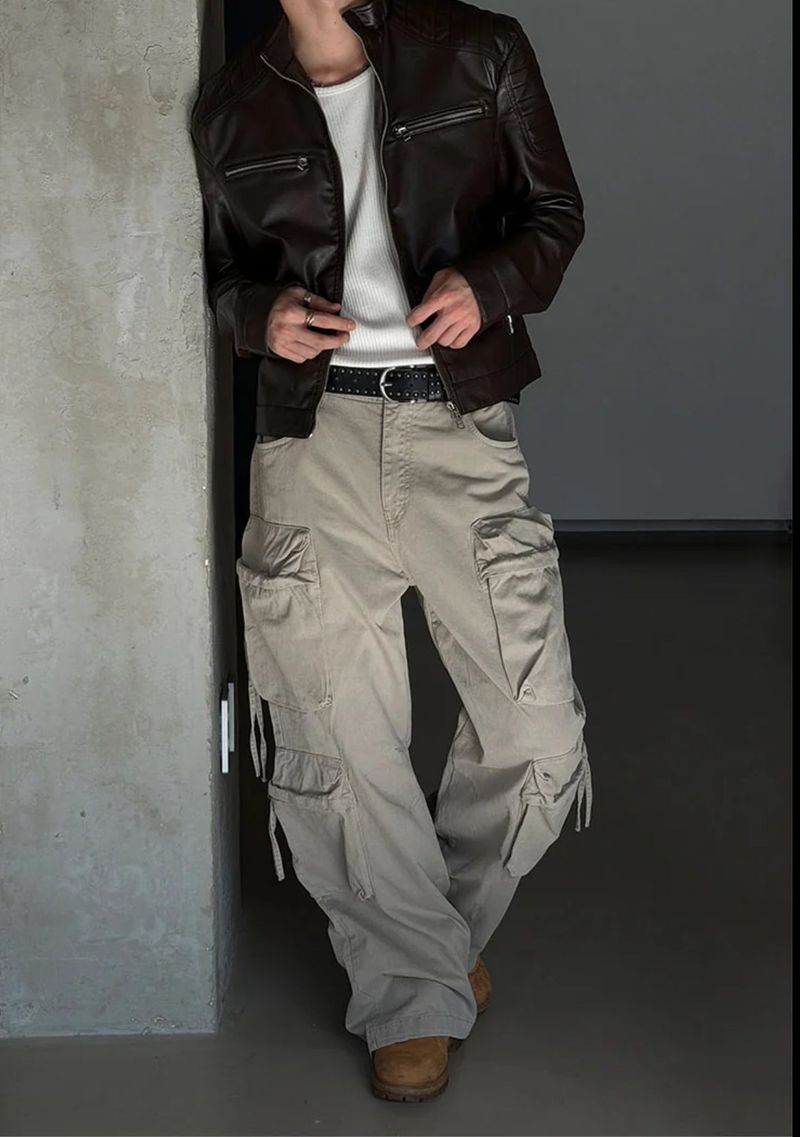 [Unisex] Dyeing string multi cargo pants(3color)
