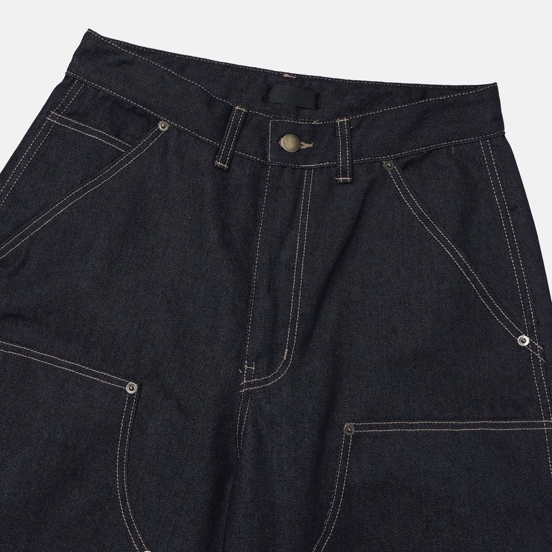 BASE BOUBLE KNEE NON-FADE DENIM