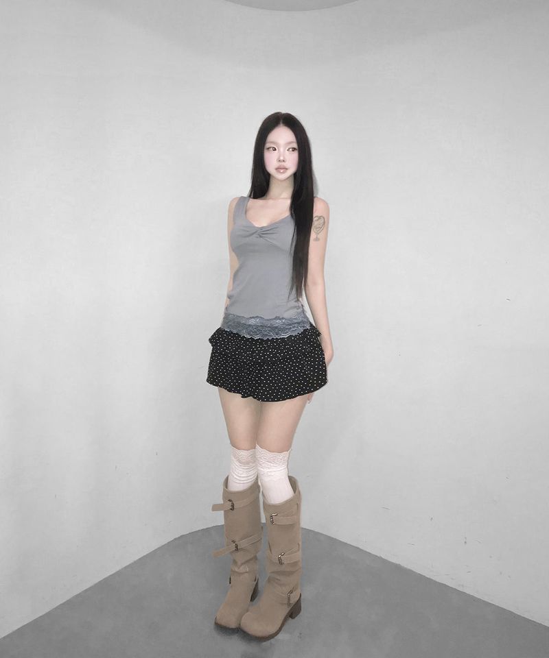 ricot lace top (3colors)