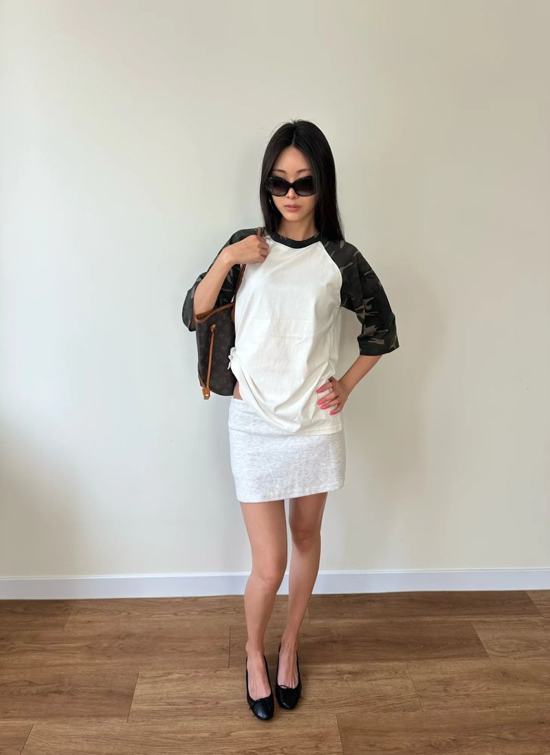 lowrise mini skirt
