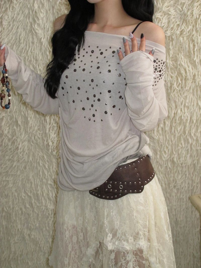 Vintage Stud Drape T