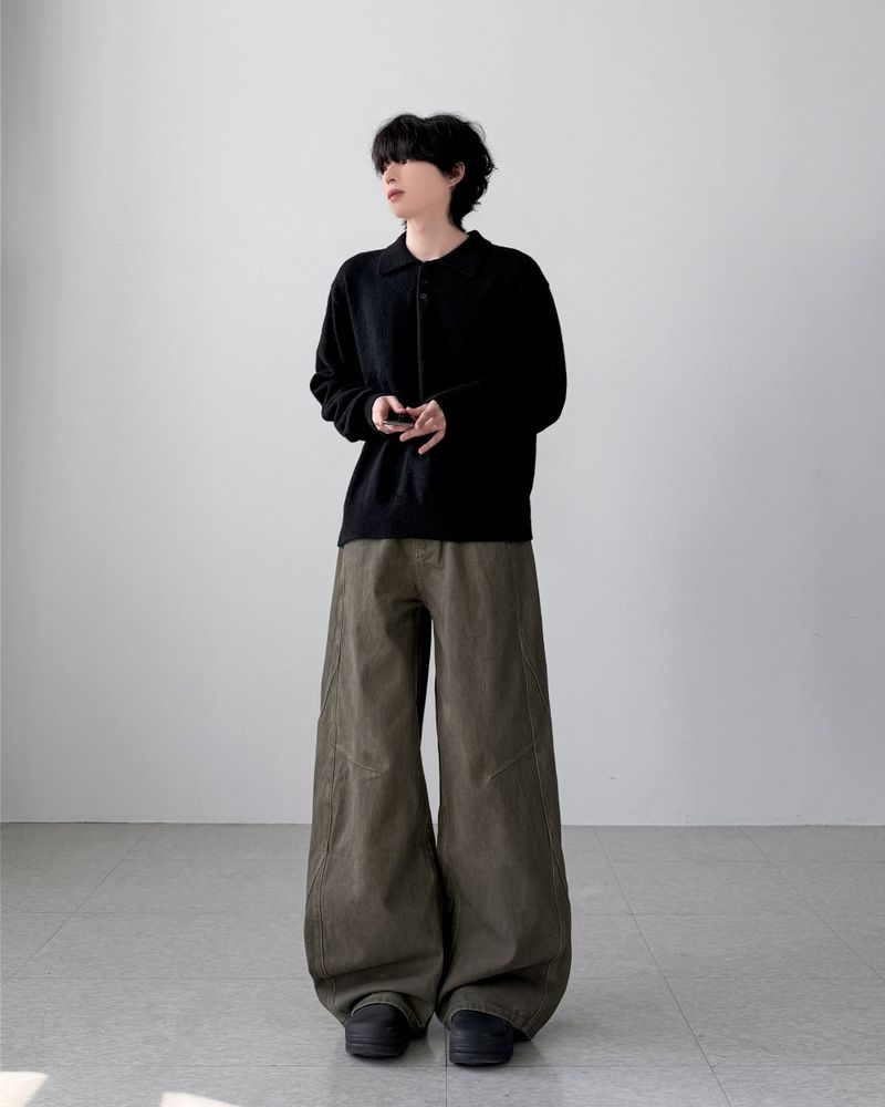 Gallua Peach Wide Pants