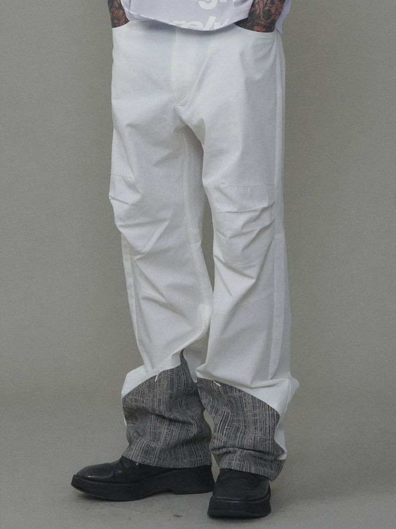 ESSENTIAL 01 PINTUCK PANTS WHITE