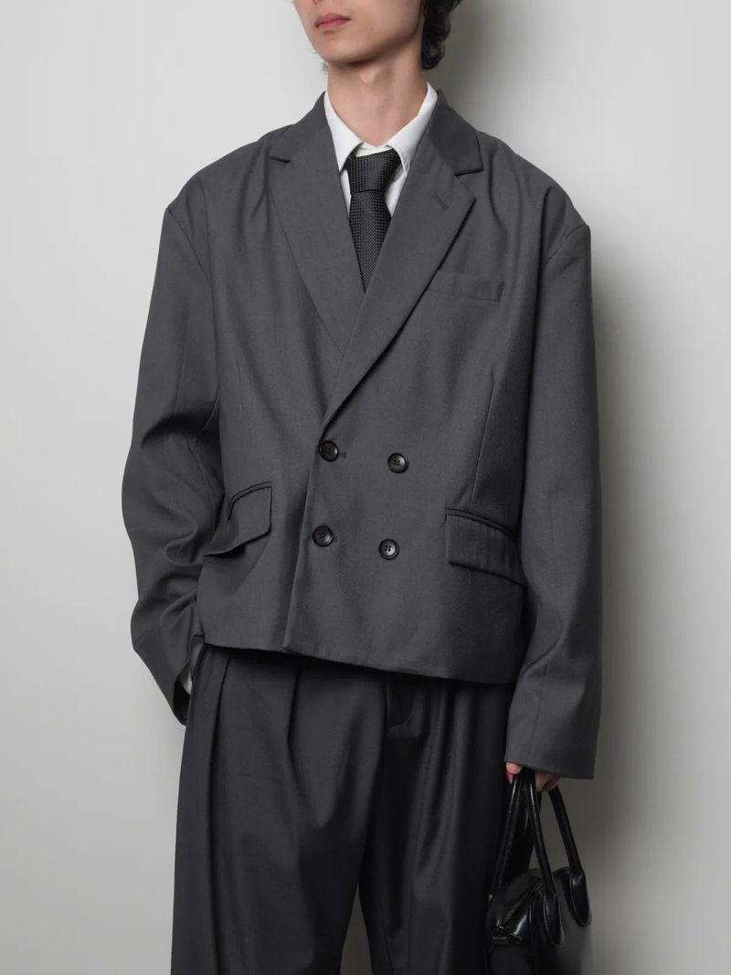 Remesso（レメッソ）の「JT10 Cropped Double-Breasted Blazer（Jackets/Outerwear）」