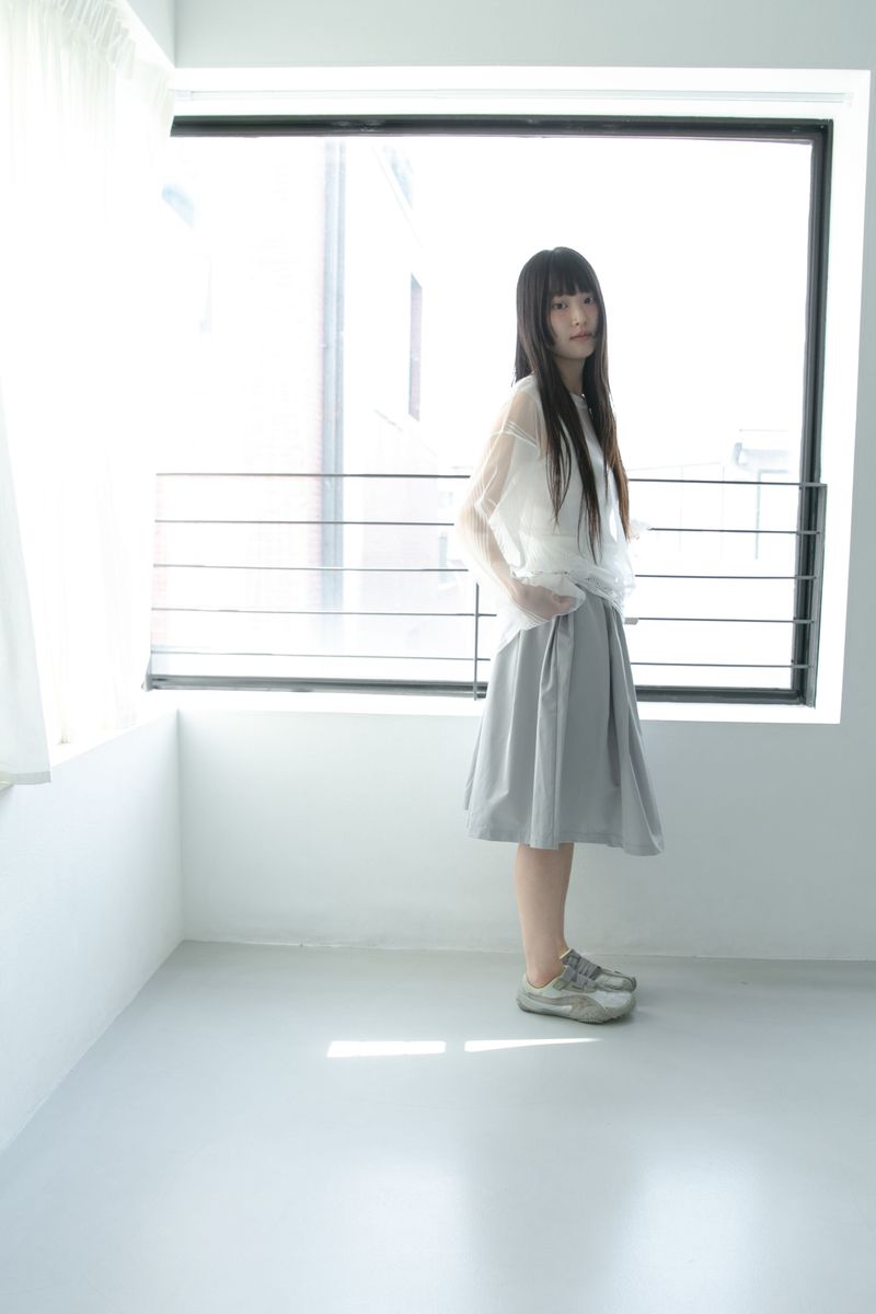gather glossy midi skirt(2colors)