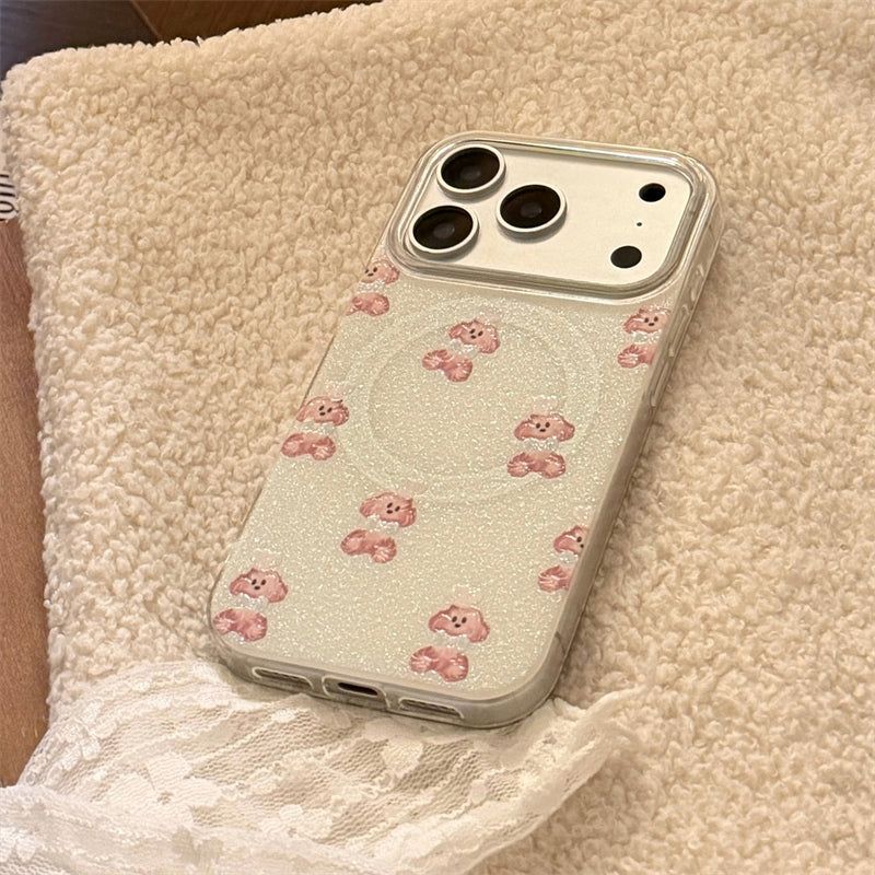 Bling Bling Glitter Chef Puppy Talk iPhone Case