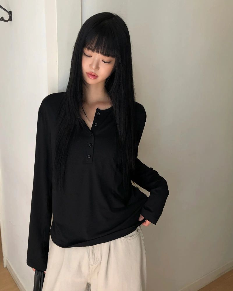 [ORIGINAL] Bath Slit Long-Sleeve T-Shirt