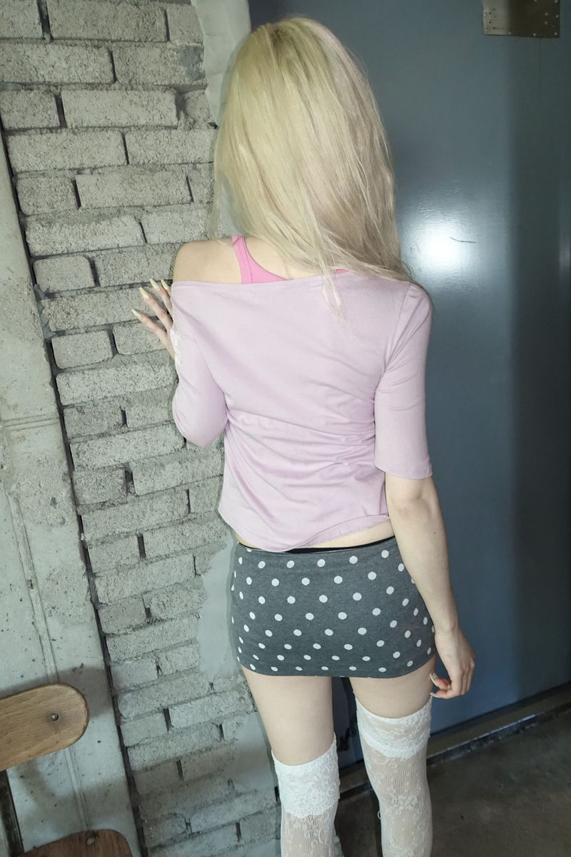 Tiny Dot Micro Skirt