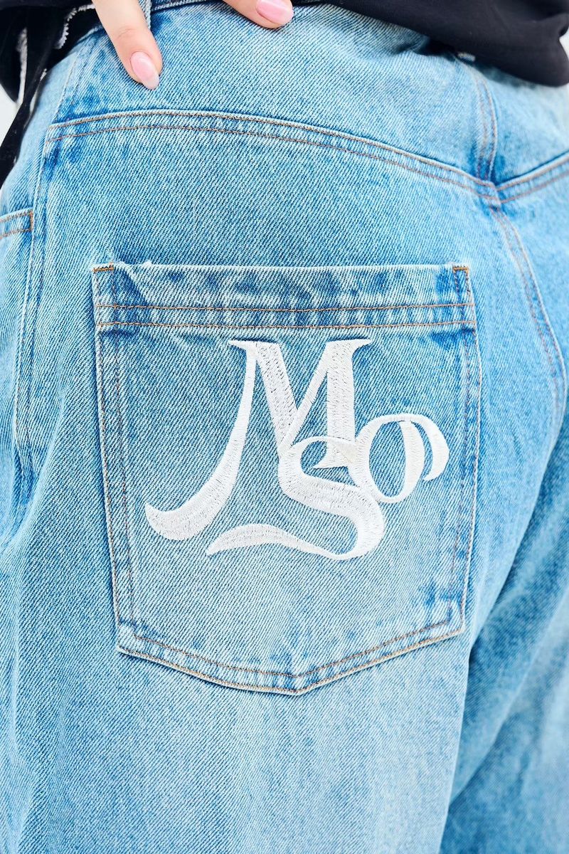 damage denim pants