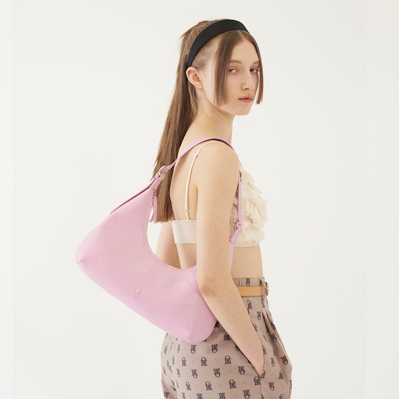 CURVED SHAPE BAG (PINK)
