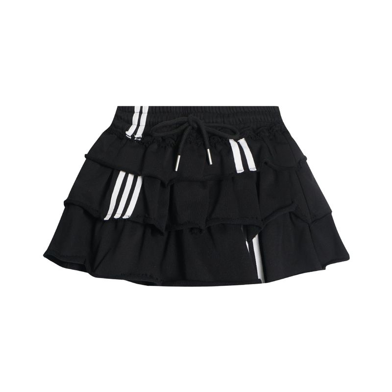 Triple Stripe Ruffle Skirt 231776618