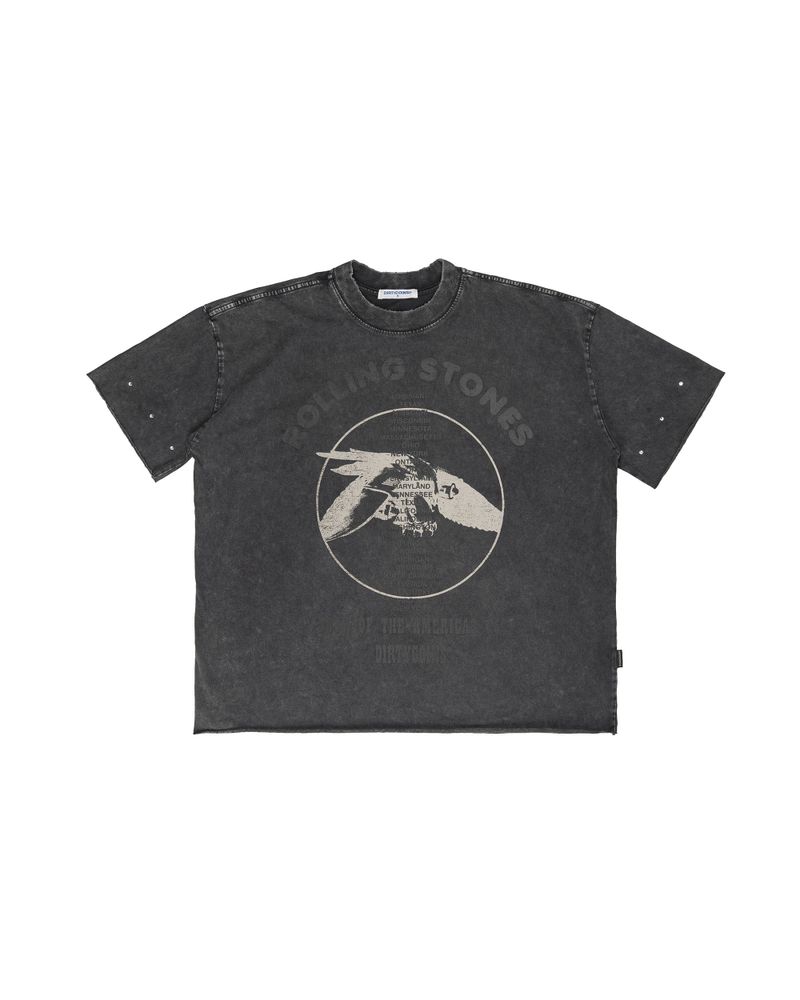 DirtyCoins（ダーティーコインズ）の「DC x The Rolling Stones Eagle Jet 2 American Wash T-Shirt Black（Tops）」