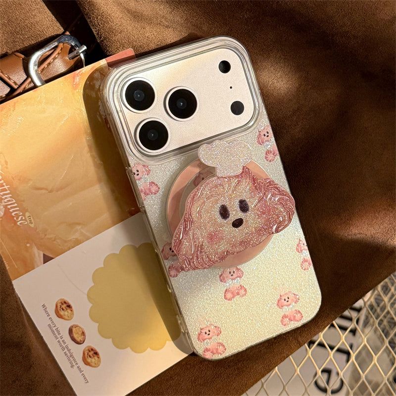Bling Bling Glitter Chef Puppy Talk iPhone Case